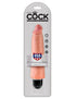 King Cock 8 in. Vibrating Stiffy White Flesh